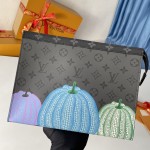 LOUIS VUITTON YK Pochette Voyage Handbag Pumpkin Pattern